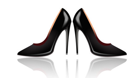 illustration of high heel shoe 

isolatedのイラスト素材