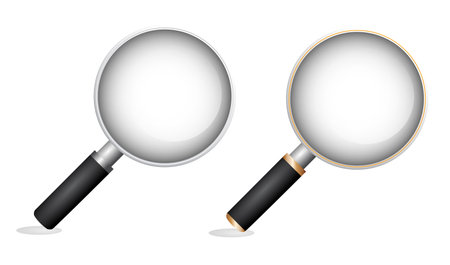 illustration of Magnifying glass 

realistic isolatedのイラスト素材
