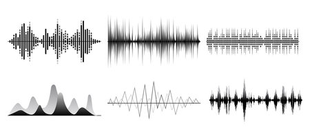 illustration of sound wave pulse 

abstractのイラスト素材