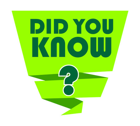 did you know banner text, did you know design with typographyのイラスト素材