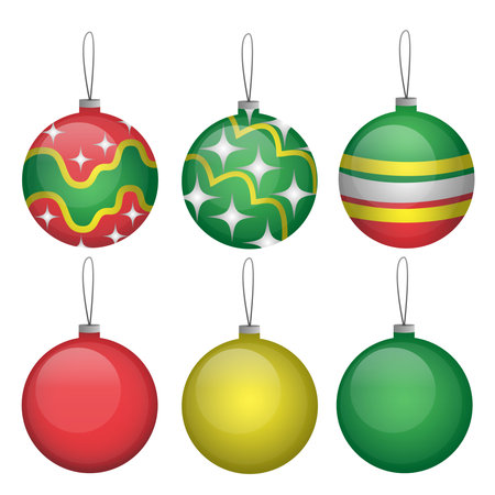 Christmas ballsのイラスト素材