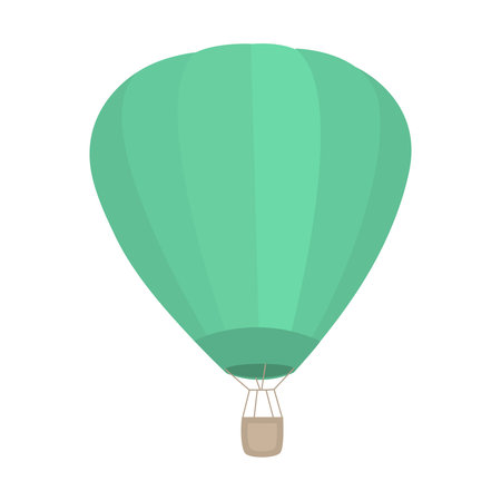 a balloon with a basketのイラスト素材