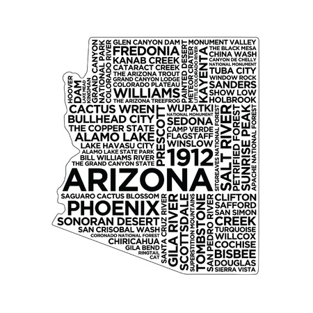 Arizona State Typographyのイラスト素材
