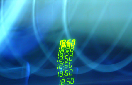 Abstract background with numbers 18:50の写真素材