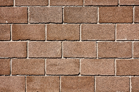 Full Frame Cinder Block Brick Wall with Rough Textureの写真素材