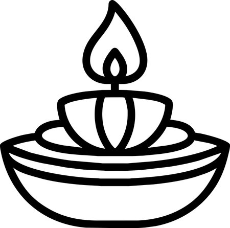 Krathong, line drawingの素材