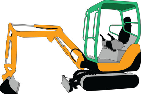 skid loader 2 - vectorのイラスト素材