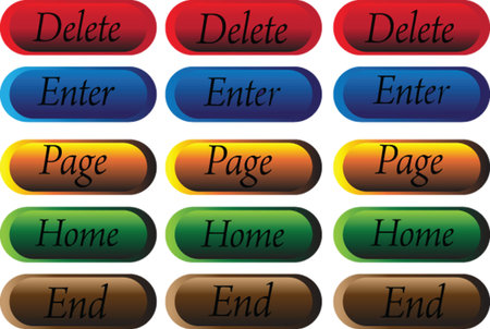   page control buttons のイラスト素材