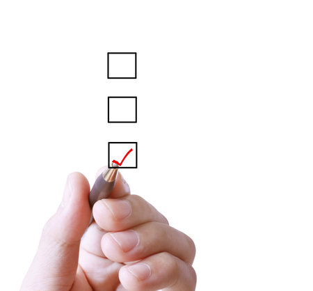 hand drawing in a whiteboard の写真素材