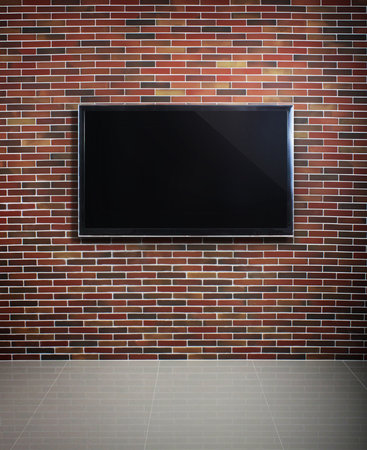 3d TV in the  room の写真素材