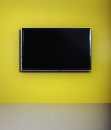 3d TV in the  room の写真素材