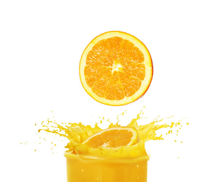 orange juiceの写真素材