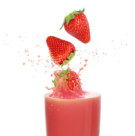 Strawberry juice の写真素材