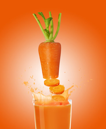 carrot juice の写真素材