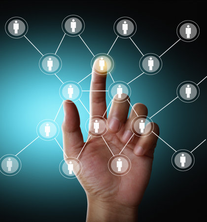 social network structureの写真素材