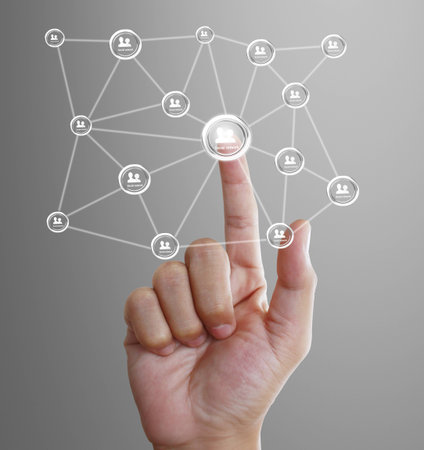 social network structure の写真素材