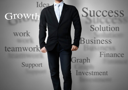 Business man and  a successの写真素材