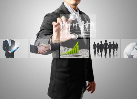 businessmen and Reaching images streamingの写真素材