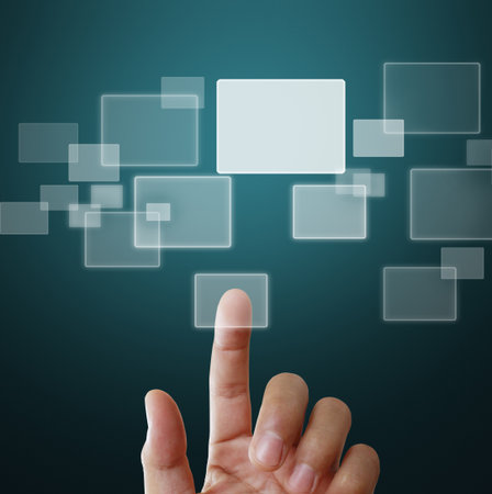 pushing a touch screen interface 
