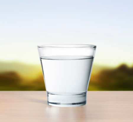 glass of water isolated on white 