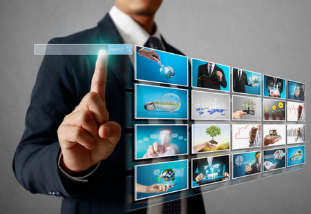 businessmen and Reaching images streaming, digital photo album