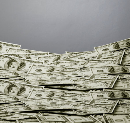 money american hundred dollar billsの写真素材