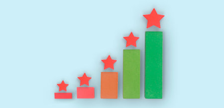 Graphs of financial indicator and accounting market economy analysis chartの写真素材