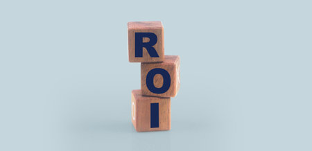 Wooden cube with the letter from the mvp word . wooden cubes standingの写真素材