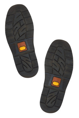 Bottom of shoes, isolated on white backgroundの写真素材