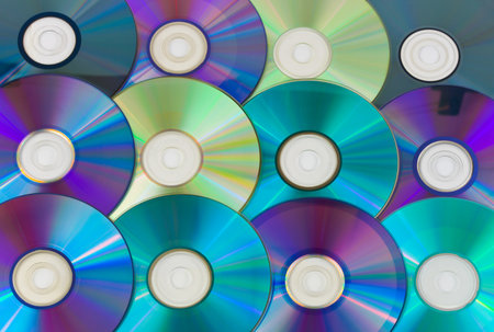 Computer disk background, abstract technology textureの写真素材