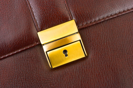 Closeup of business case, security backgroundの写真素材