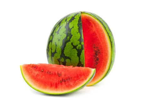 Watermelon isolated on white backgroundの写真素材