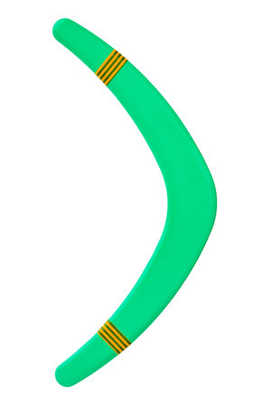 Boomerang isolated on white backgroundの写真素材