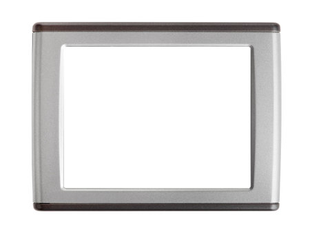 Blank screen isolated on white backgroundの写真素材