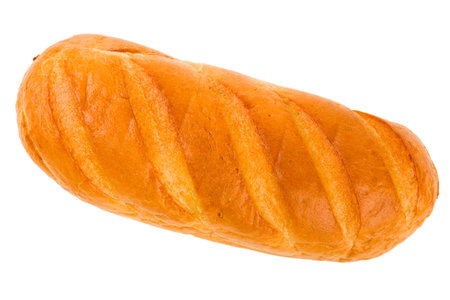 Bread isolated on white backgroundの写真素材