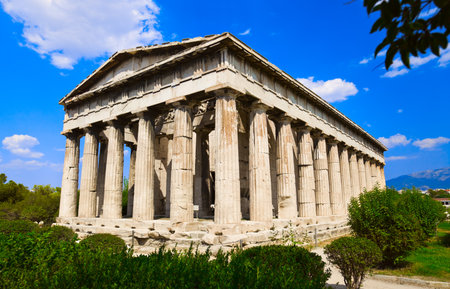 Ancient Agora at Athens, Greece - travel backgroundの写真素材