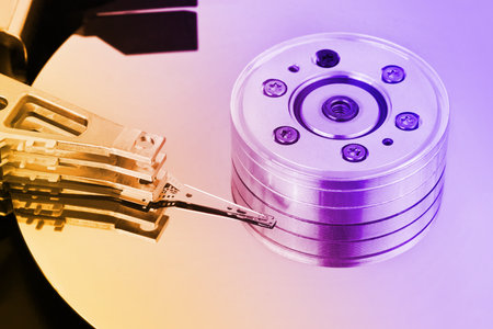 Computer hard disk - technology background