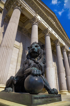 Spanish Congress of Deputies at Madrid - parliament buildingの写真素材