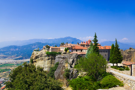 Meteora monastery in Greece - travel background