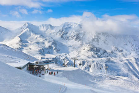 Mountain ski resort Hochgurgl Austria - nature and sport backgroundのeditorial素材