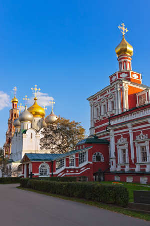 Novodevichiy convent in Moscow Russia - architecture background