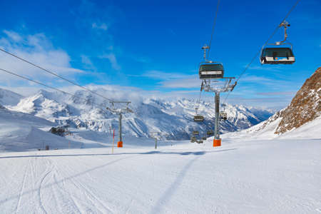 Mountain ski resort Hochgurgl Austria - nature and sport backgroundのeditorial素材