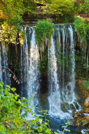 Waterfall Duden at Antalya Turkey - nature travel backgroundの写真素材