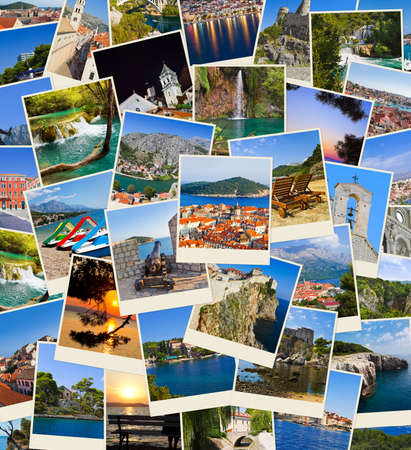 Stack of Croatia travel pictures- nature and travel background  my images の写真素材