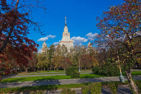 University at Moscow Russia - education architecture backgroundのeditorial素材