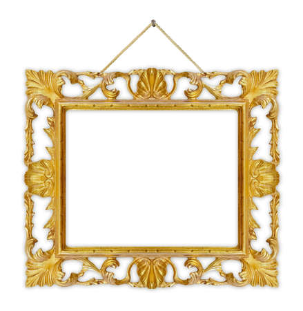 Retro frame isolated on white background