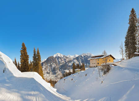 Mountains ski resort Bad Hofgastein Austria - nature and sport backgroundのeditorial素材