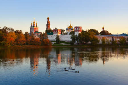 Novodevichiy convent in Moscow Russia - architecture backgroundのeditorial素材