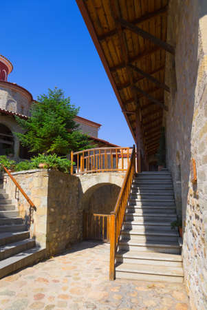 Monastery in Meteora, Greece - religion backgroundのeditorial素材