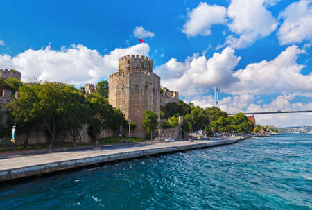 Rumeli Fortress at Istanbul Turkey - architecture backgroundのeditorial素材